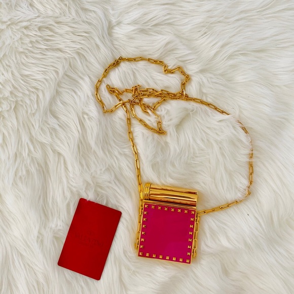 Valentino Minaudiere Mirror Clutch in Fuxia - Picture 4 of 14